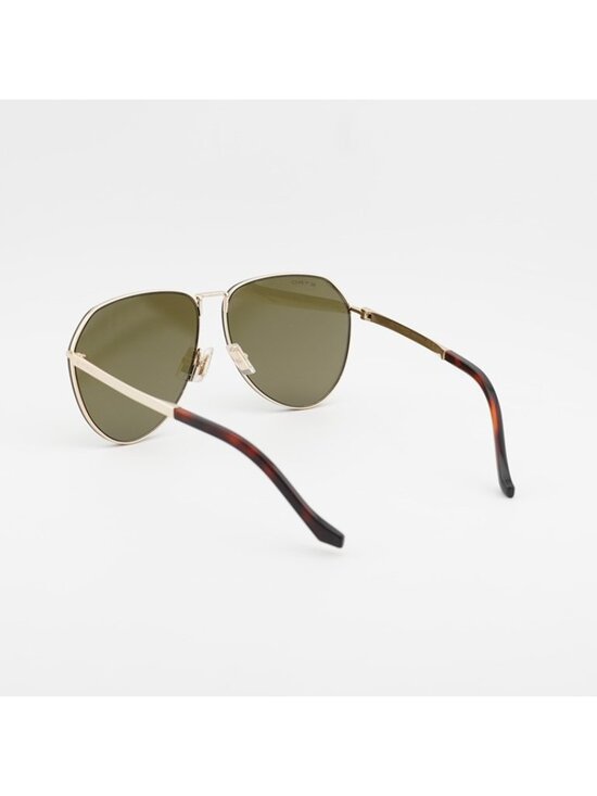 ETRO 0033/S 0000 QT Sunglasses Gold Aviator Frame, Green Lenses main image 5